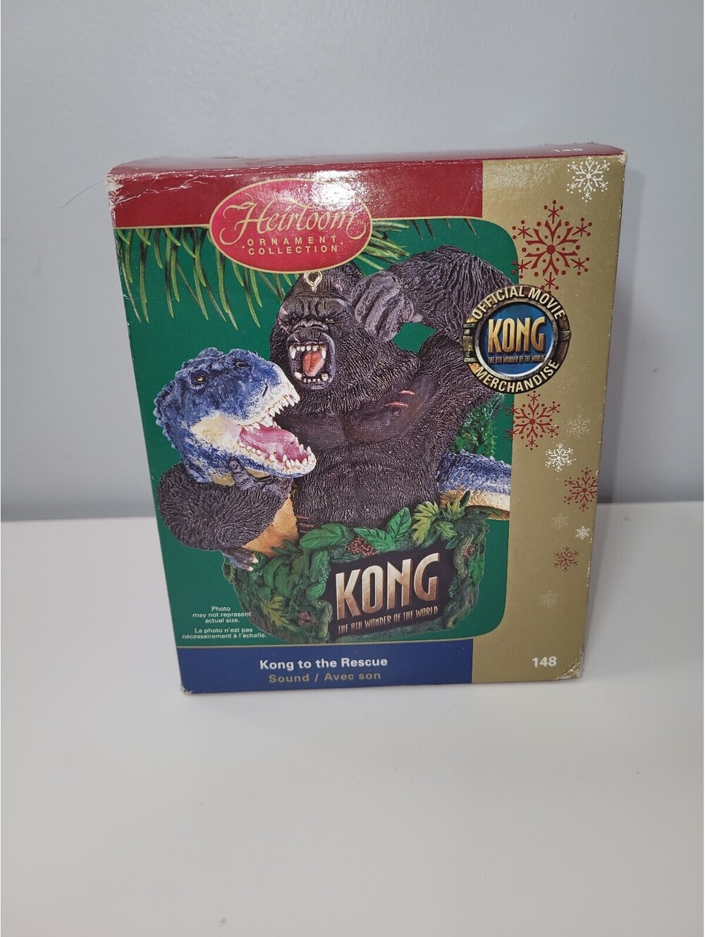 Carlton Cards Heirloom King Kong T-Rex Ornament Sound Collectible Monstercore